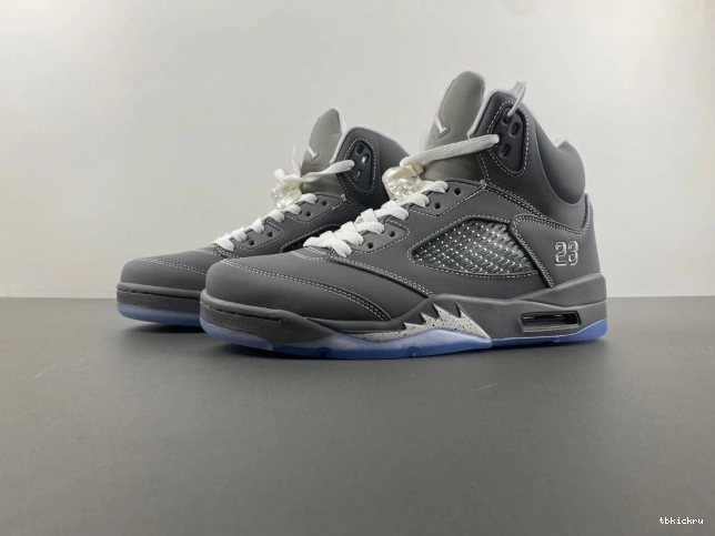 Reps TBkick Jordan Retro 5 Wolf Grey 136027-005 Air 0627